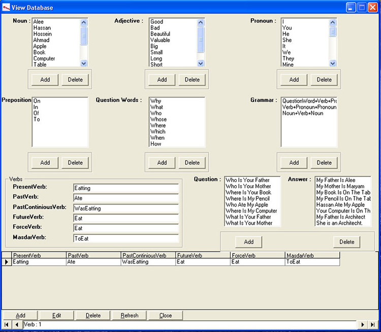 Natural Language Processing application screenshot